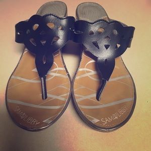 Sam & Libby Cork Wedge Sandals